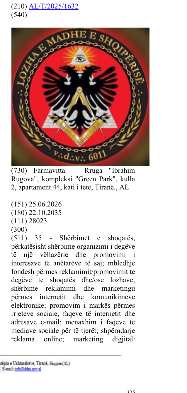 Zëri i markës Shqipërisë dhe elementin figurative të shqiponjës dykrenare në buletin
