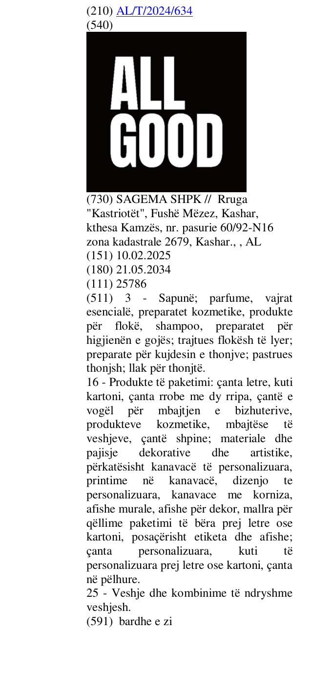 Zëri i markës allgood në buletin