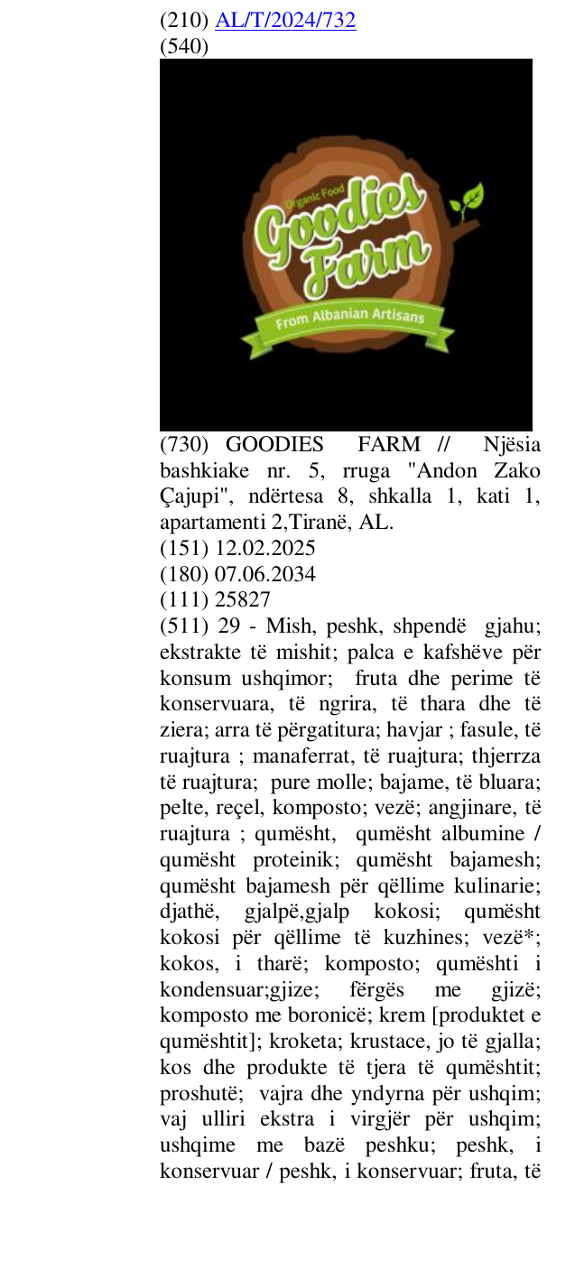 Zëri i markës from; Albanian; Artisans, Organic Food; Farm në buletin