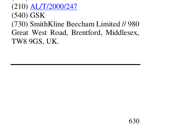 Zëri i markës GSK në buletin
