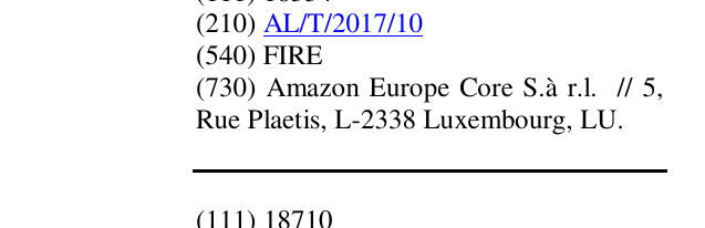 Zëri i markës FIRE në buletin