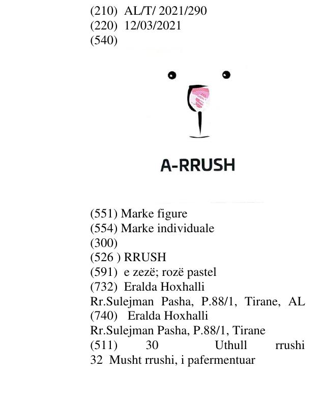 Zëri i markës RRUSH në buletin
