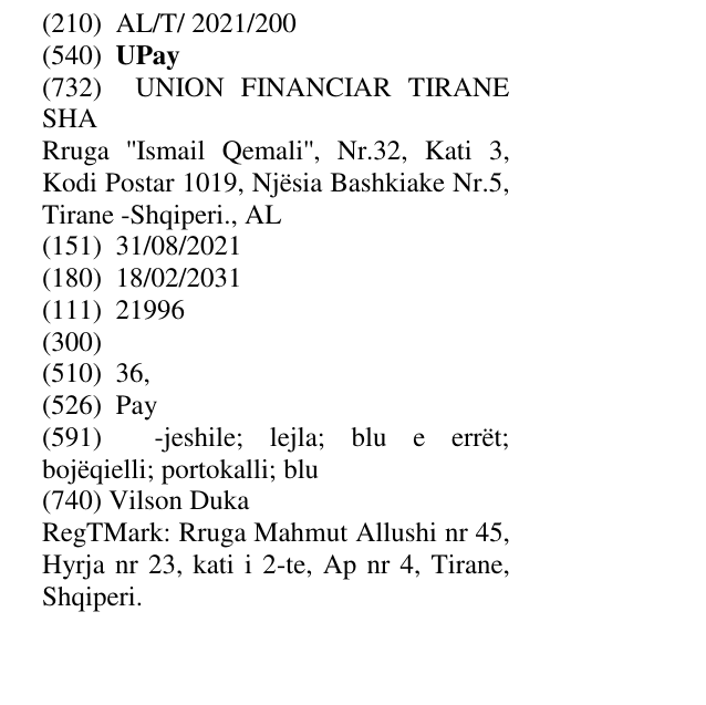 Zëri i markës UPay në buletin