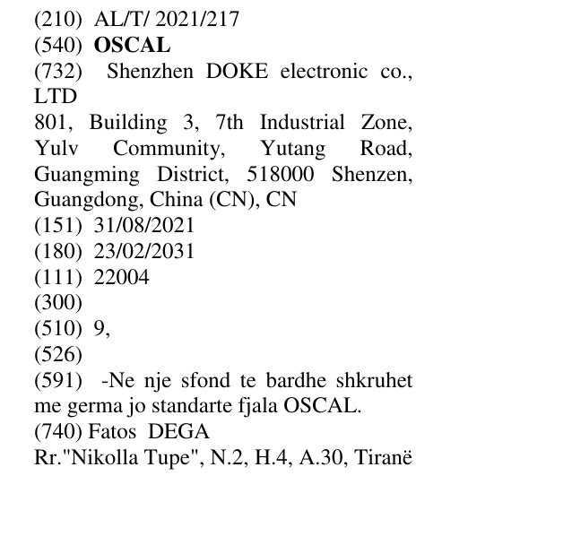 Zëri i markës OSCAL në buletin
