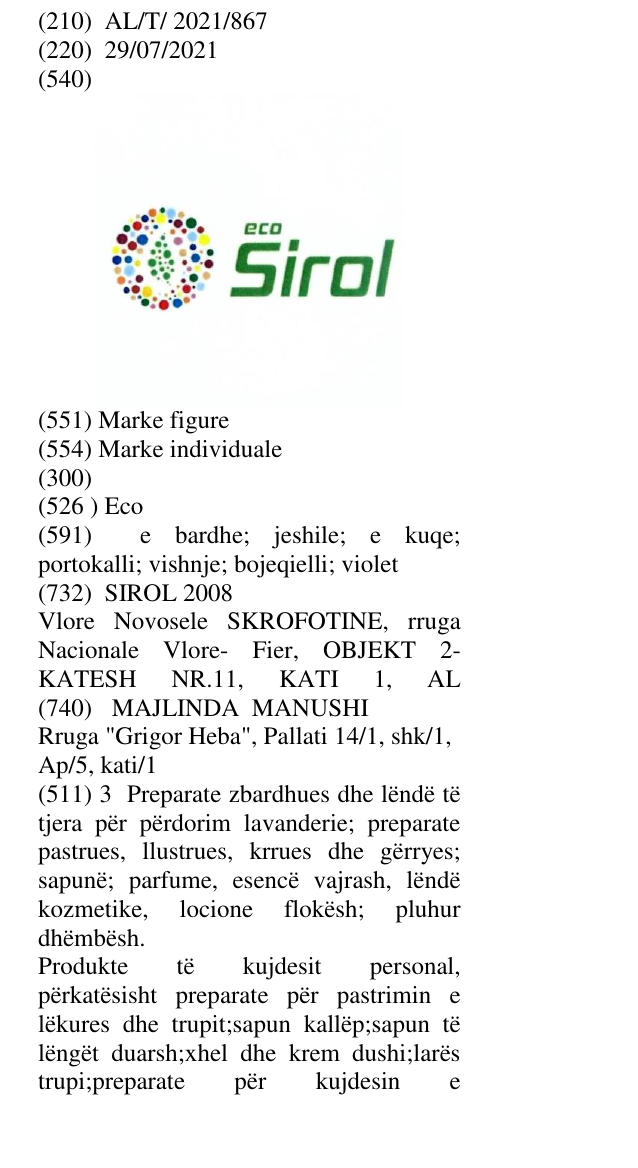 Zëri i markës Eco në buletin