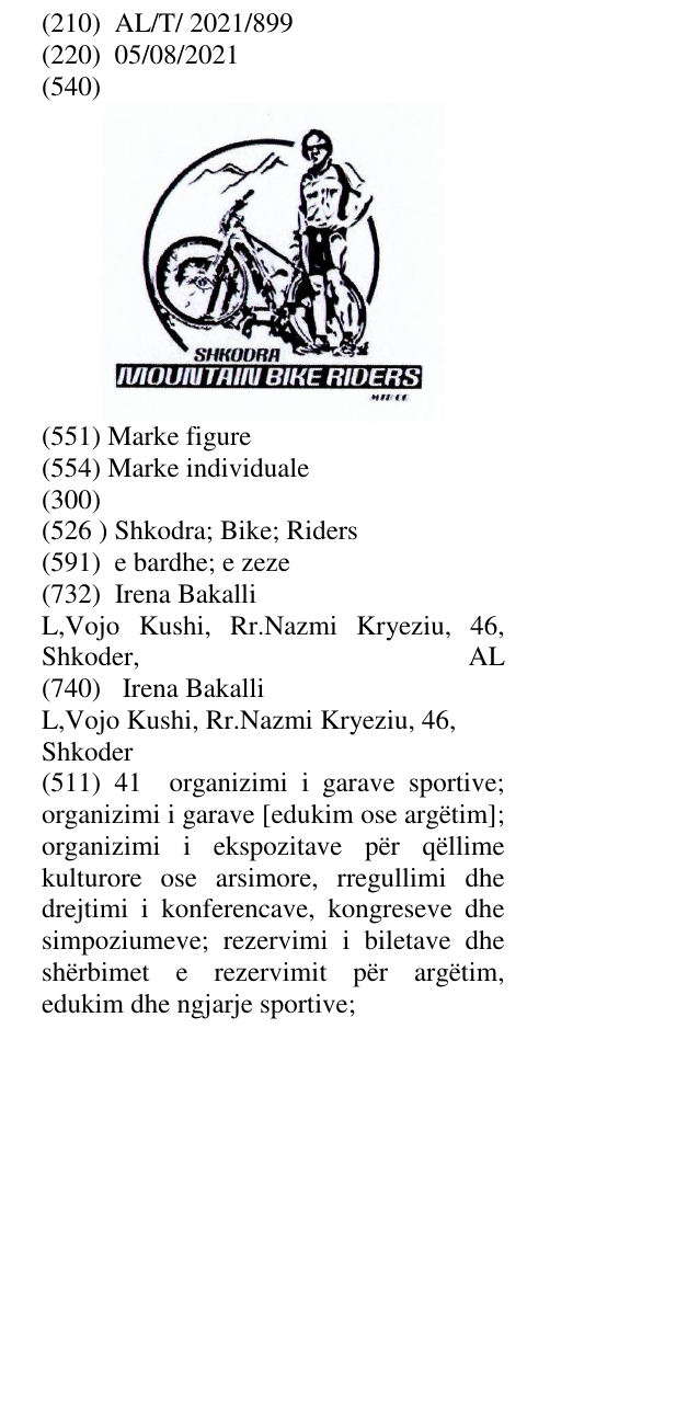 Zëri i markës Shkodra; Bike; Riders në buletin