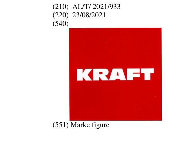 Zëri i markës KRAFT në buletin