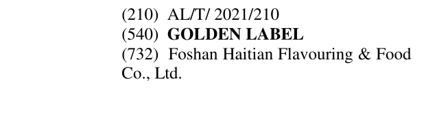 Zëri i markës GOLDEN LABEL në buletin