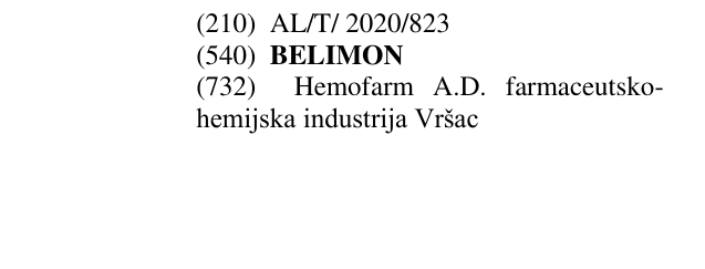 Zëri i markës BELIMON në buletin