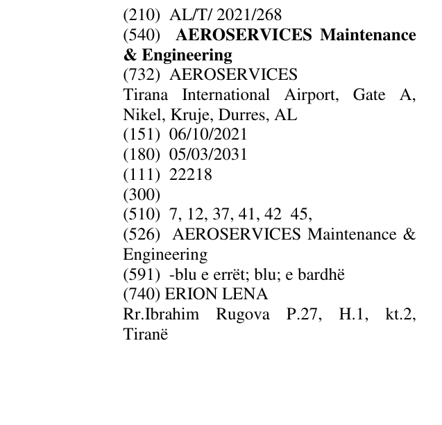 Zëri i markës AEROSERVICES Maintenance & Engineering në buletin