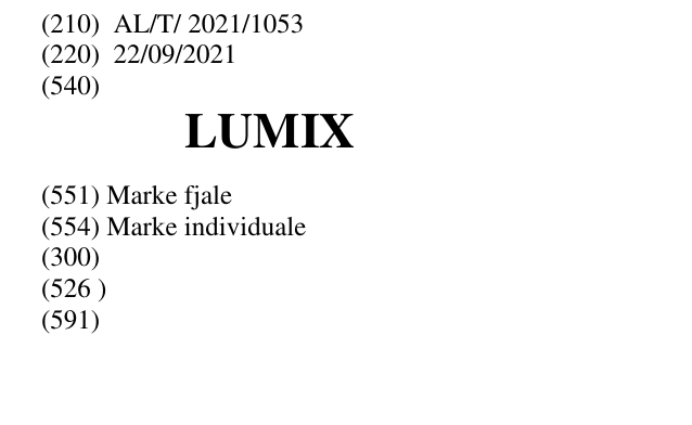 Zëri i markës LUMIX në buletin