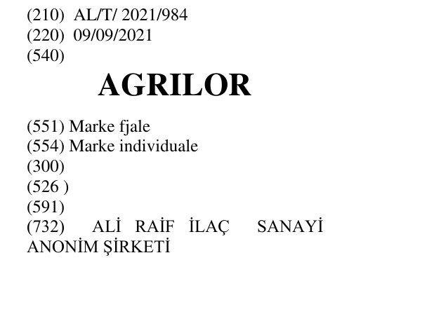Zëri i markës AGRILOR në buletin