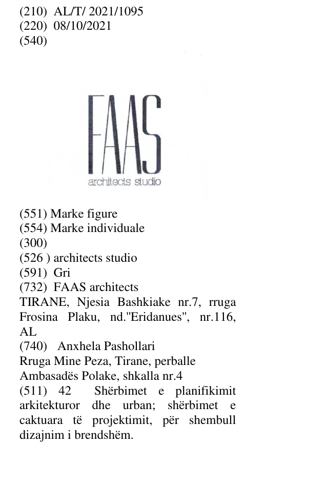 Zëri i markës architects studio në buletin