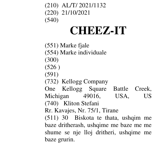 Zëri i markës CHEEZ-IT në buletin