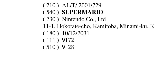 Zëri i markës SUPERMARIO në buletin