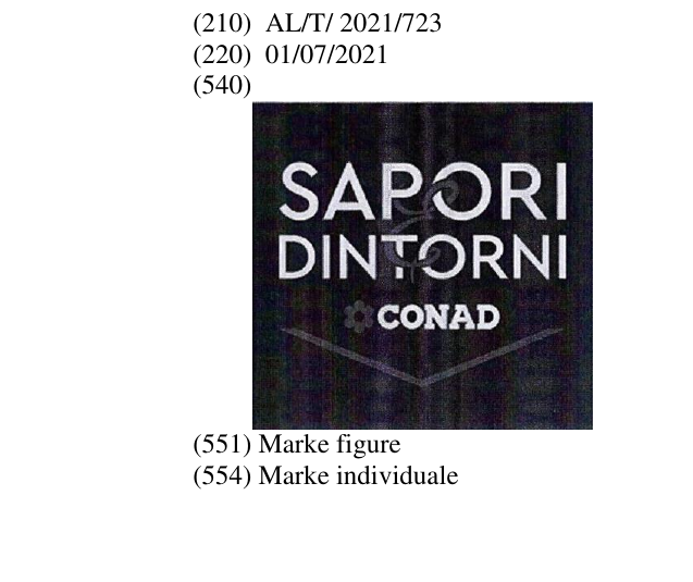 Zëri i markës SAPORI E DINTORNI CONAD në buletin