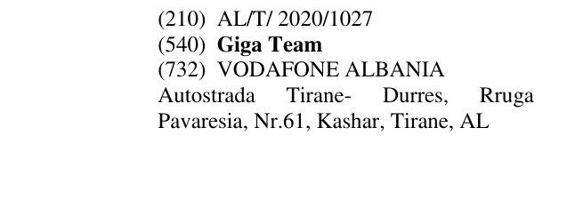 Zëri i markës Giga Team në buletin