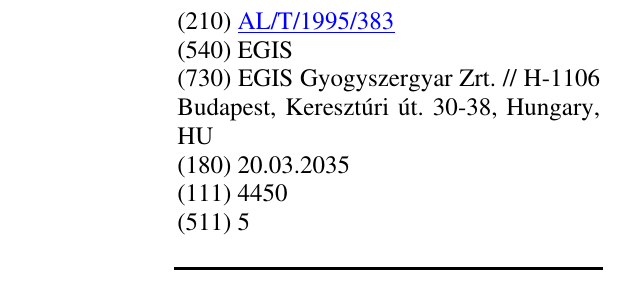 Zëri i markës EGIS në buletin