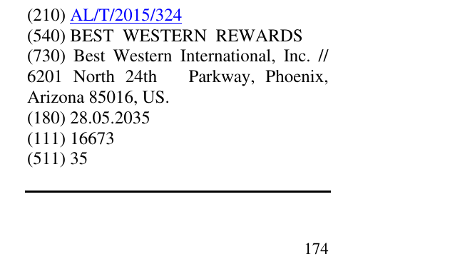 Zëri i markës BEST WESTERN REWARDS në buletin