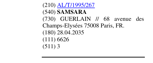 Zëri i markës SAMSARA në buletin