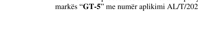 Zëri i markës GT-5 në buletin