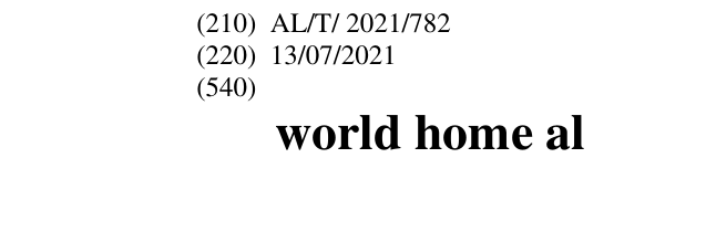 Zëri i markës world home al në buletin