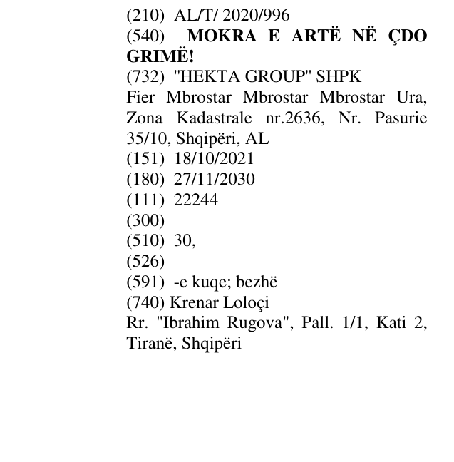 Zëri i markës MOKRA E ARTË NË ÇDO GRIMË! në buletin