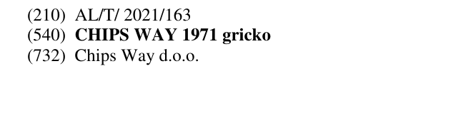 Zëri i markës CHIPS WAY 1971 gricko në buletin