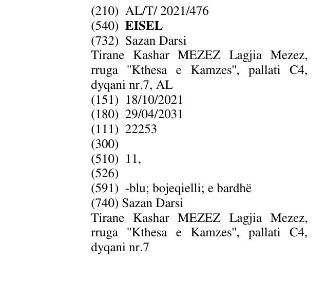 Zëri i markës EISEL në buletin