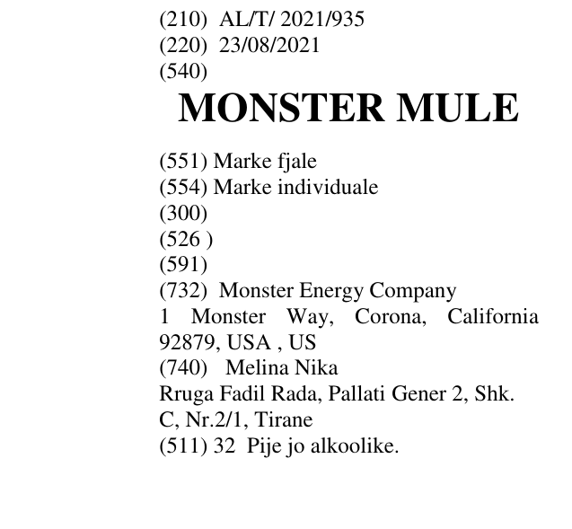 Zëri i markës MONSTER MULE në buletin