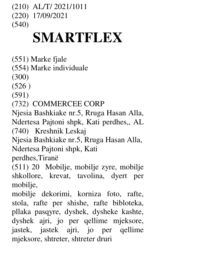 Zëri i markës SMARTFLEX në buletin