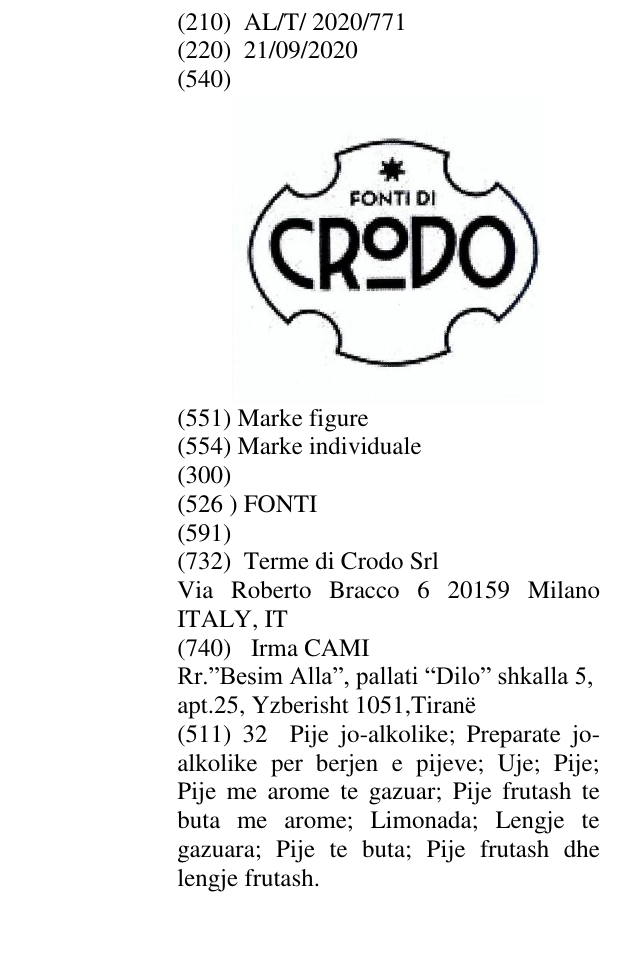 Zëri i markës FONTI në buletin