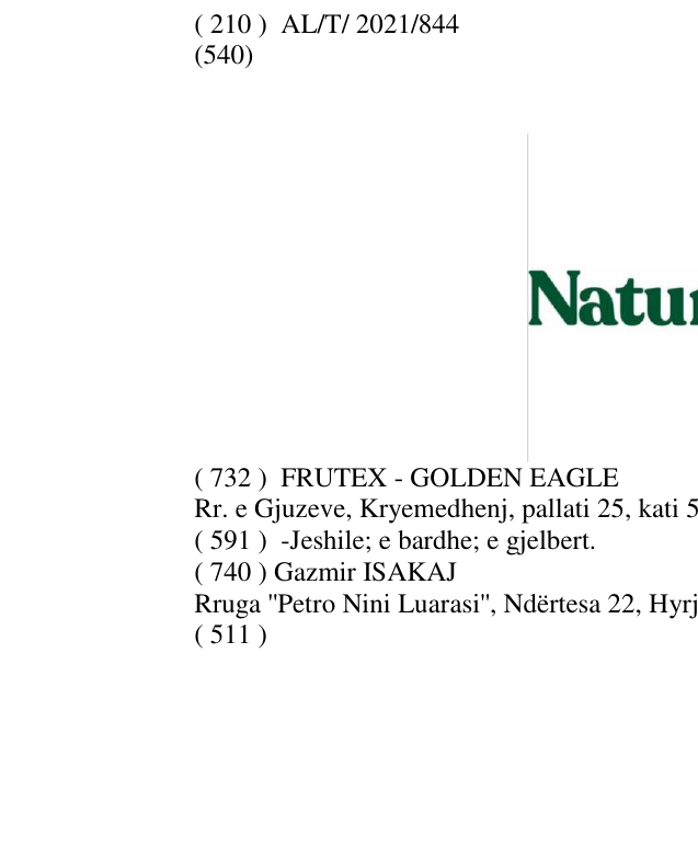 Zëri i markës Natur100%al në buletin