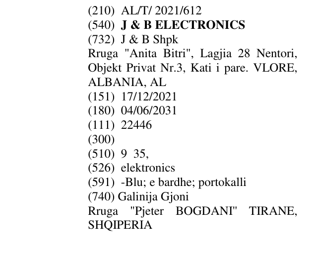 Zëri i markës J & B ELECTRONICS në buletin