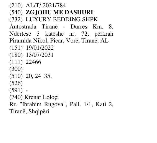 Zëri i markës ZGJOHU ME DASHURI në buletin