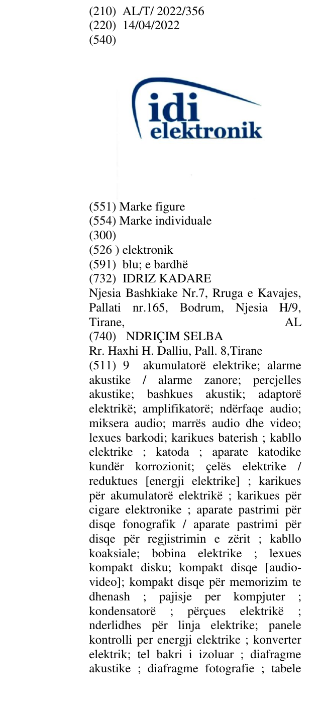 Zëri i markës elektronik në buletin