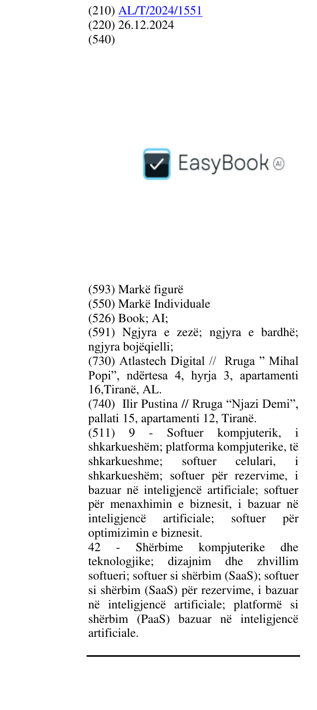 Zëri i markës Book; AI; në buletin
