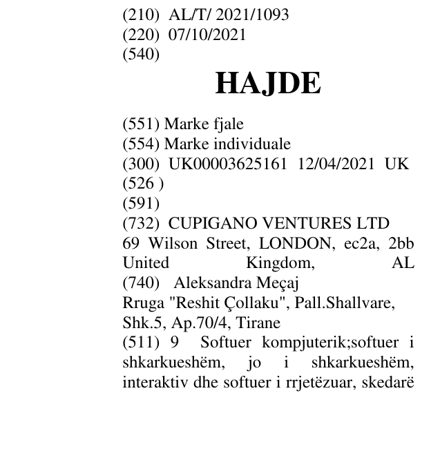 Zëri i markës HAJDE në buletin