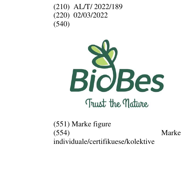 Zëri i markës Trust the Nature ;Bio në buletin