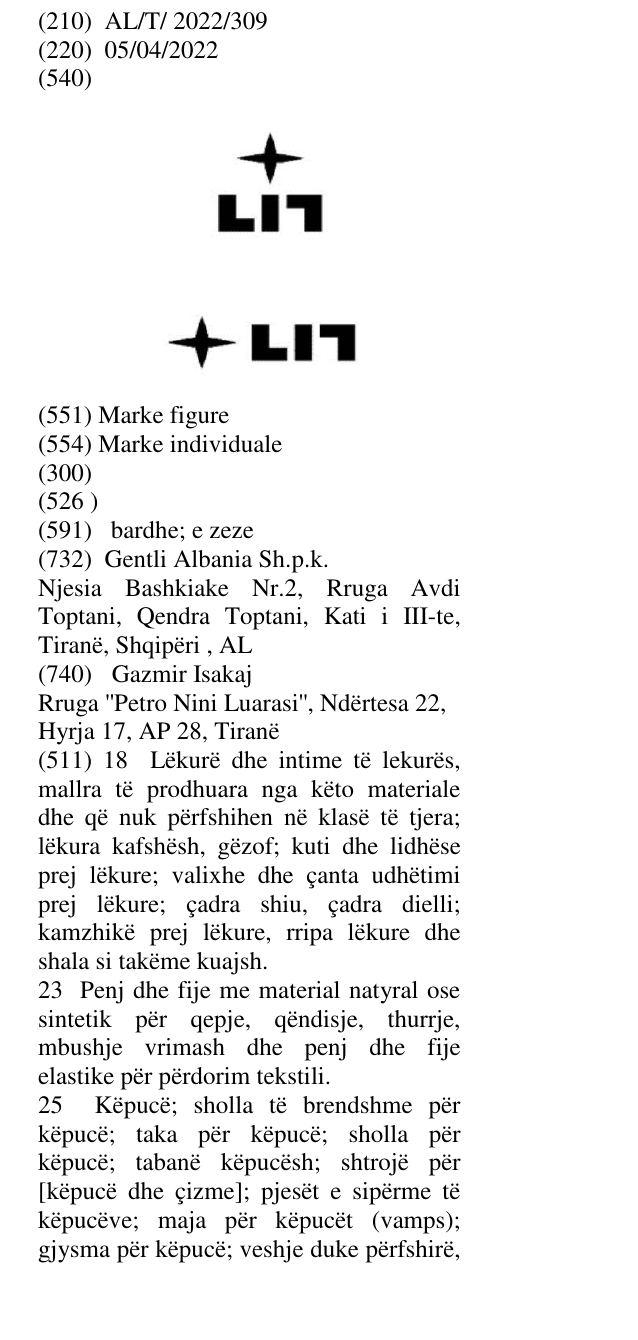 Zëri i markës LIT në buletin