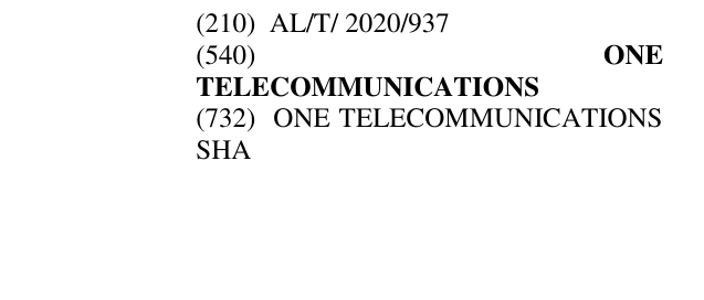 Zëri i markës ONE TELECOMMUNICATIONS në buletin
