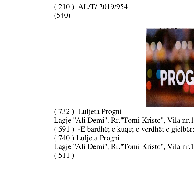 Zëri i markës Prognozë në buletin
