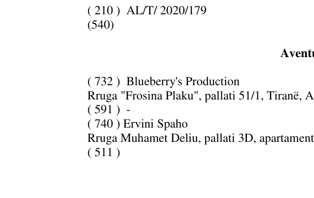 Zëri i markës Aventurierët në buletin