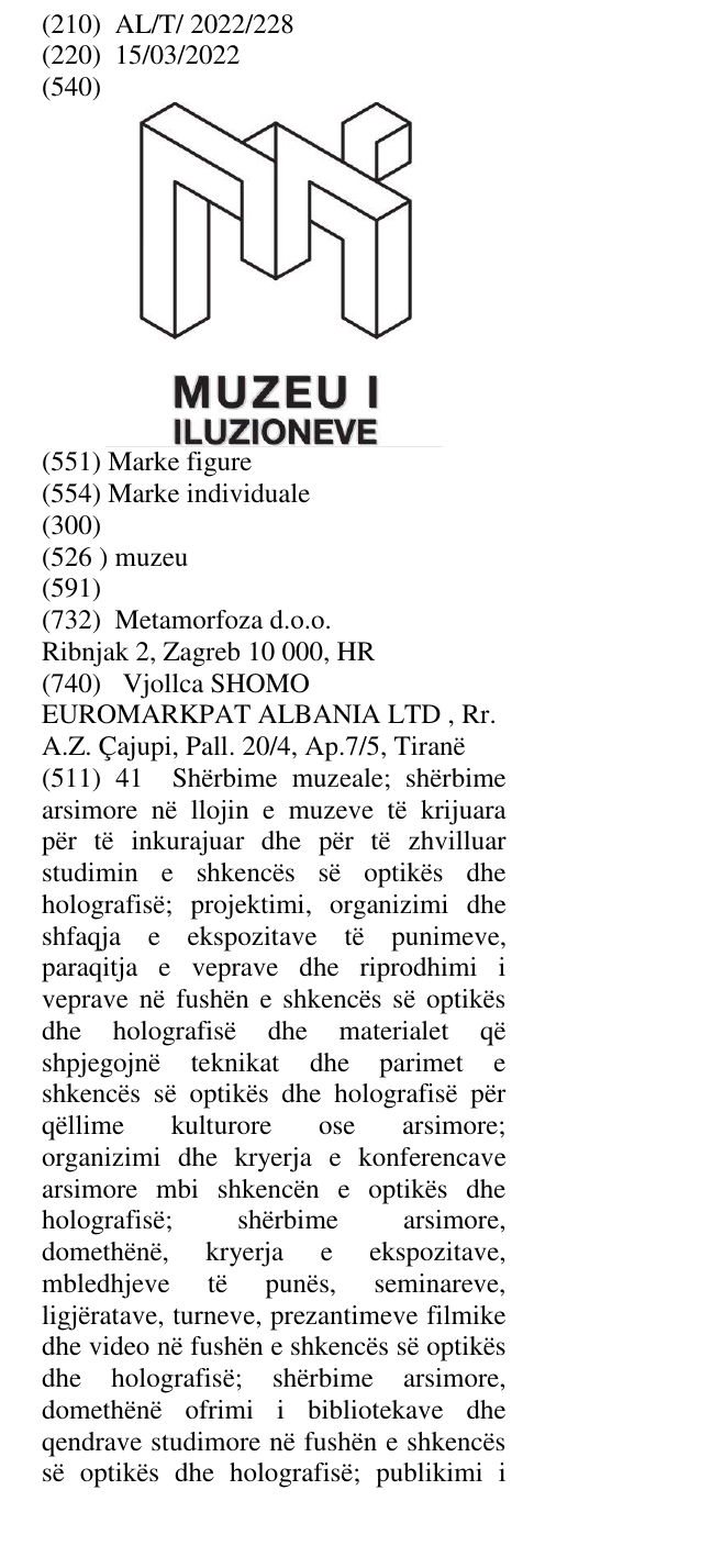 Zëri i markës muzeu në buletin