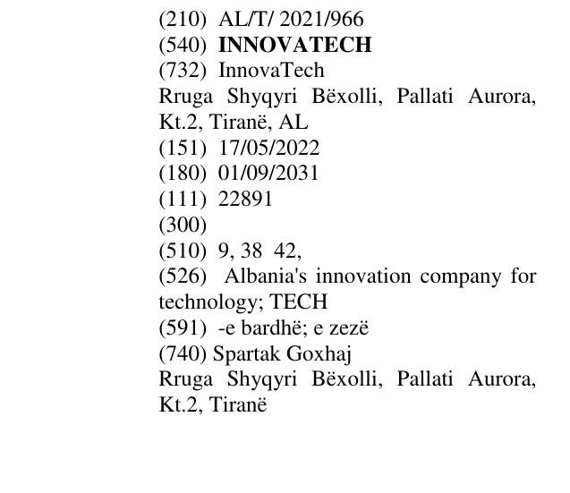 Zëri i markës INNOVATECH në buletin