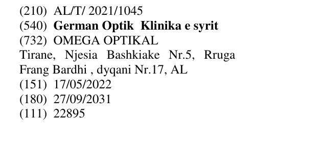 Zëri i markës German Optik Klinika e syrit në buletin