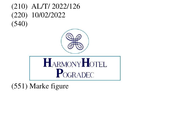 Zëri i markës HOTEL; POGRADEC në buletin