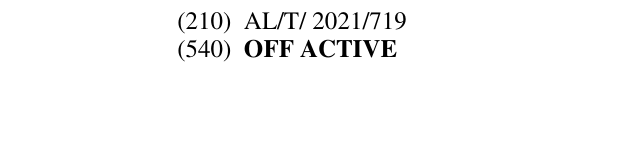 Zëri i markës OFF ACTIVE në buletin