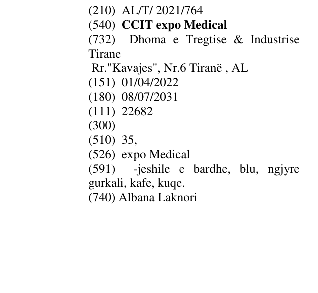 Zëri i markës CCIT expo Medical në buletin