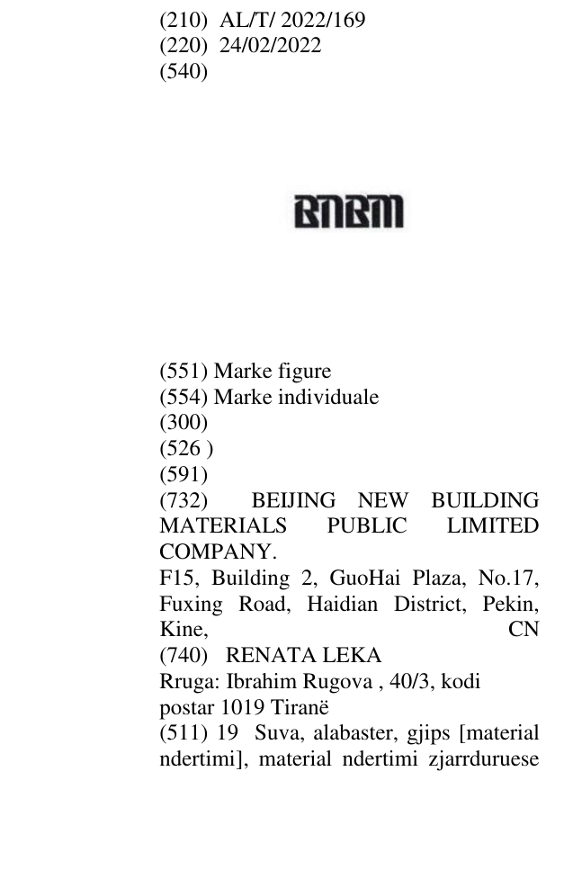 Zëri i markës BnBm në buletin